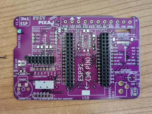 3in1 ESP32 hazir lehimli Tak Çalıştır PCB E22 ve E32 lora modülleri ile uyumlu - 3