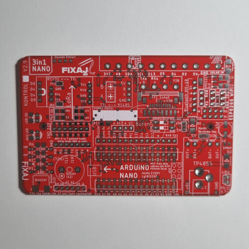 3in1 PCB Arduino Nano ve Lora modülleri için PCB LEHİMSİZ - fixaj