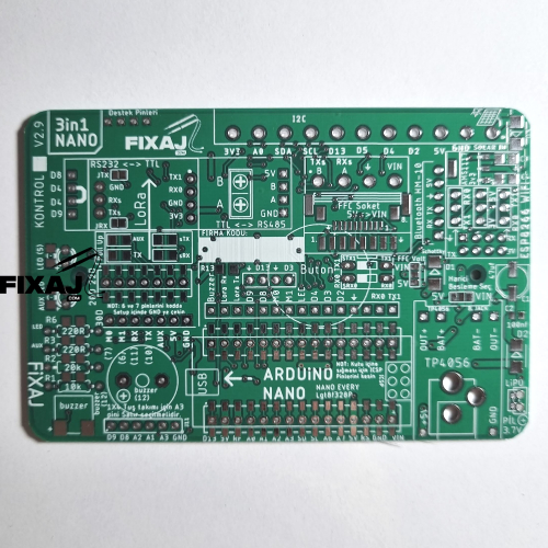 3in1 PCB Arduino Nano ve Lora modülleri için PCB LEHİMSİZ - 2