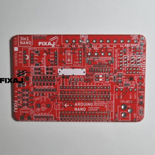 3in1 PCB Arduino Nano ve Lora modülleri için PCB LEHİMSİZ - 1