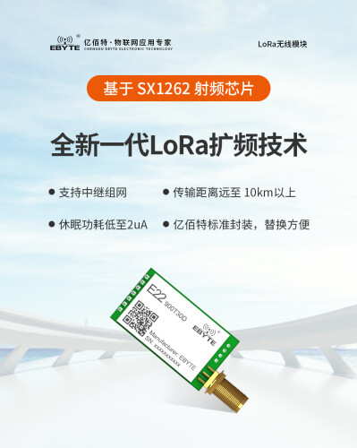 E22 900T30D 12km 868/915 Mhz 30dBm Lora Modülü SX1262 - 5