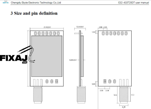 E32 433T20d Lora modülü E32 433t20dc Sx1278 433 mhz - 3