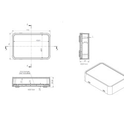 Hazır PCB lerimiz için Siyah Kutu, ABS baskı, Özel CNC Kesim - 4