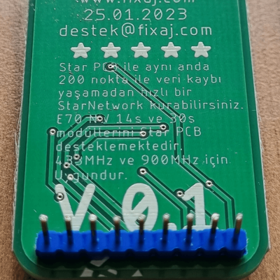 Star PCB + E70 433NW30S 6.5km UART Lehimli Tak Çalıştır. - 3