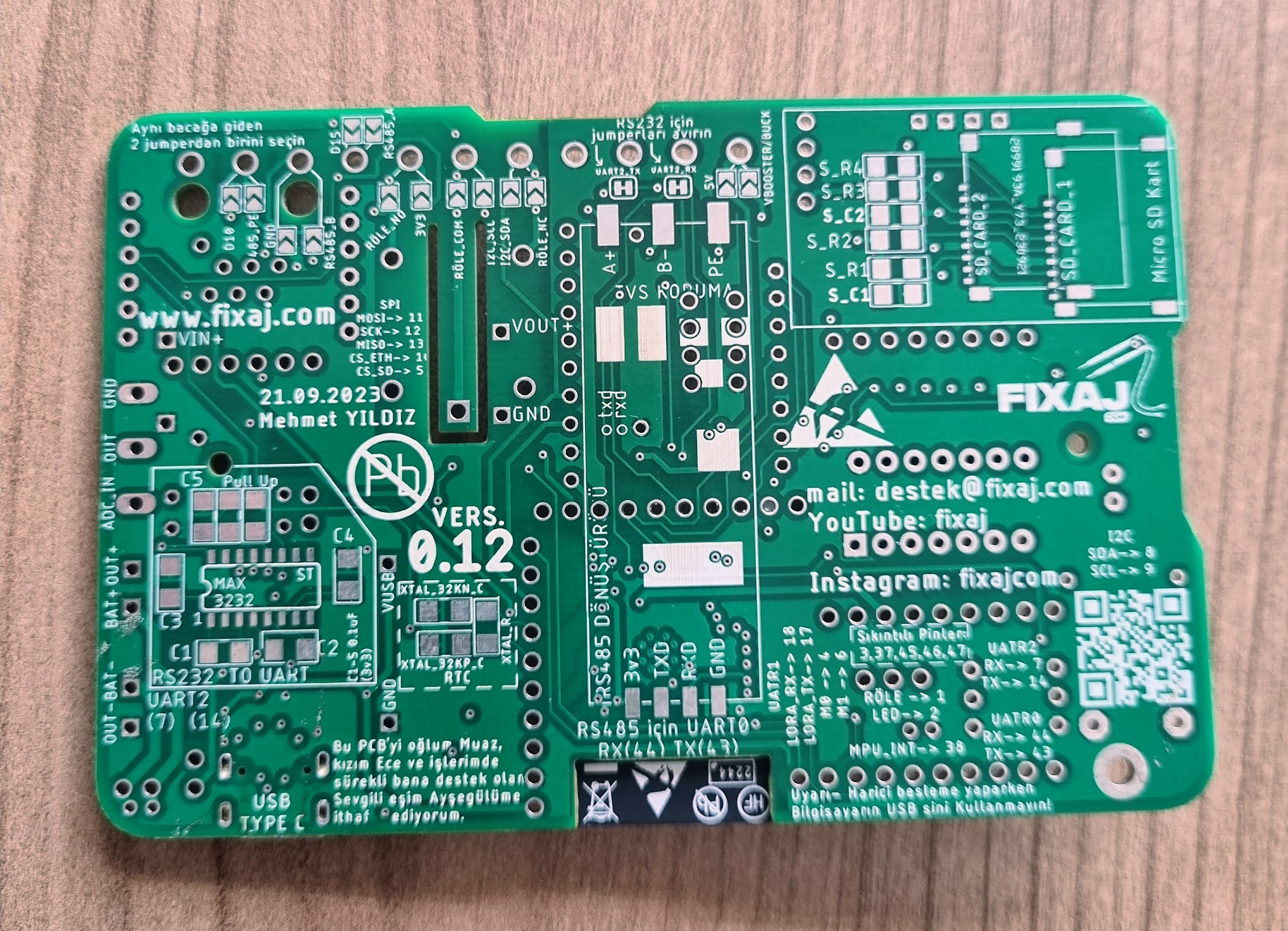 ESP32 S3 Board N16R8 Lehimlenmiş Tak Çalıştır USB TYPE C